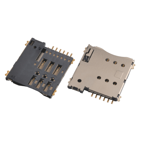 MICRO SIM 1.35H 6P自弹卡座