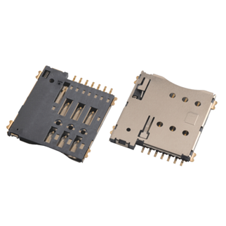 MICRO SIM 1.35H 7P自弹卡座